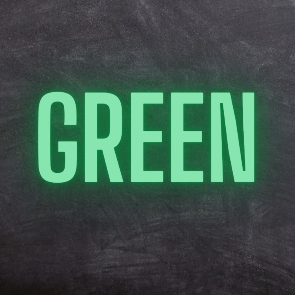 Color coded GREEN